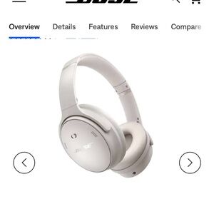 Bose QuietComfort White Wireless Headphones